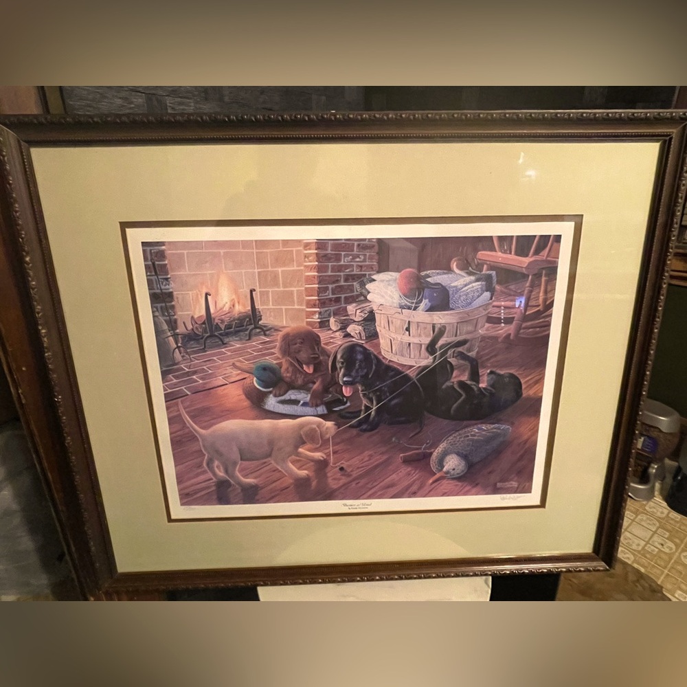 Randy McGovern Framed Print Limited Signed "Business as Usual" Matted Framed